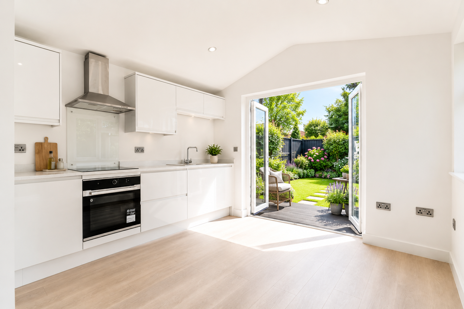 A modern granny annexe designed for comfortable independent living