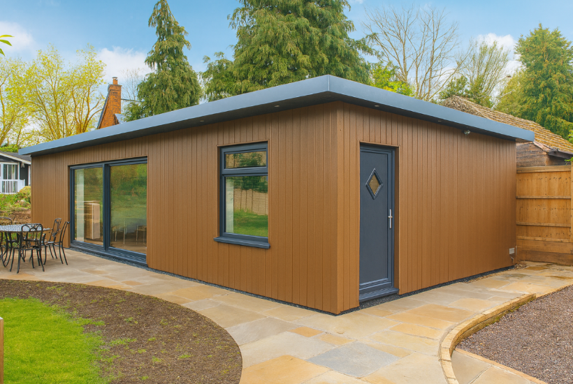 Modern granny annexe for elderly parents in the UK