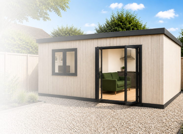 The Garden Studio Annexe Exterior Render