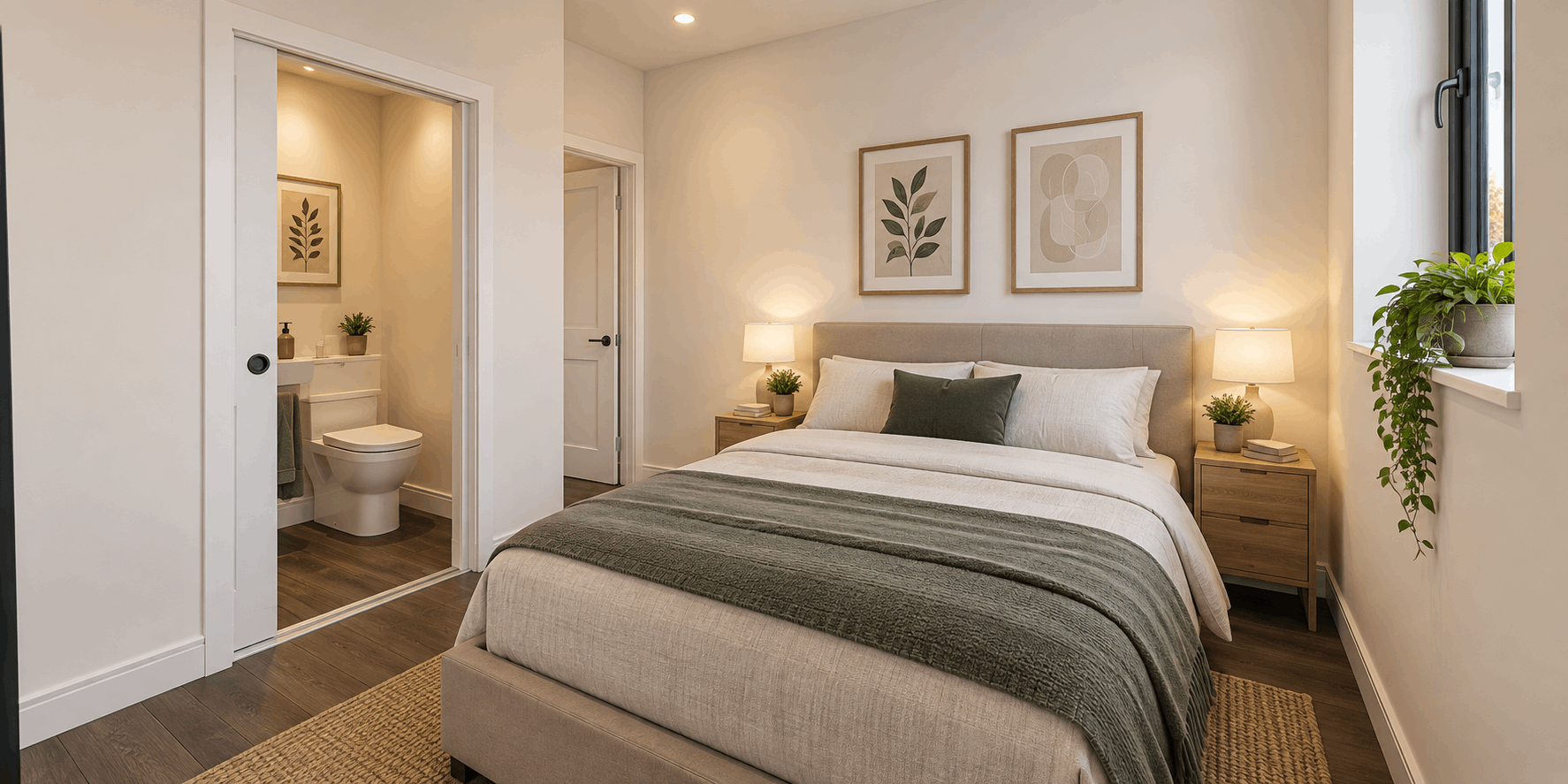 The Forever Lodge bedroom layout